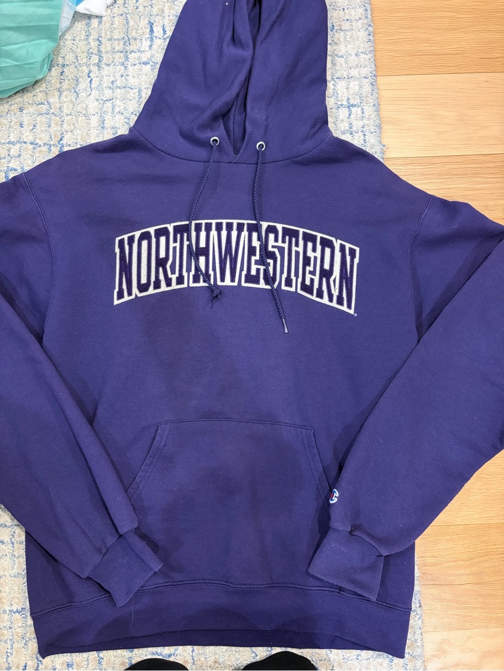 Champion Purple Northwestern Crewneck Hoodie